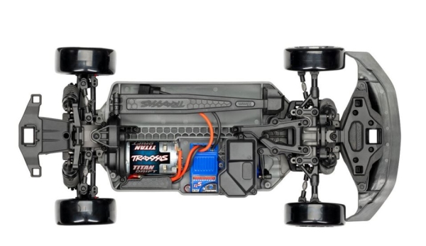 TRX105237-4-BLK  TRAXXAS 4-TEC Ford Mustang schwarz 1/10 Drift RTR Brushed